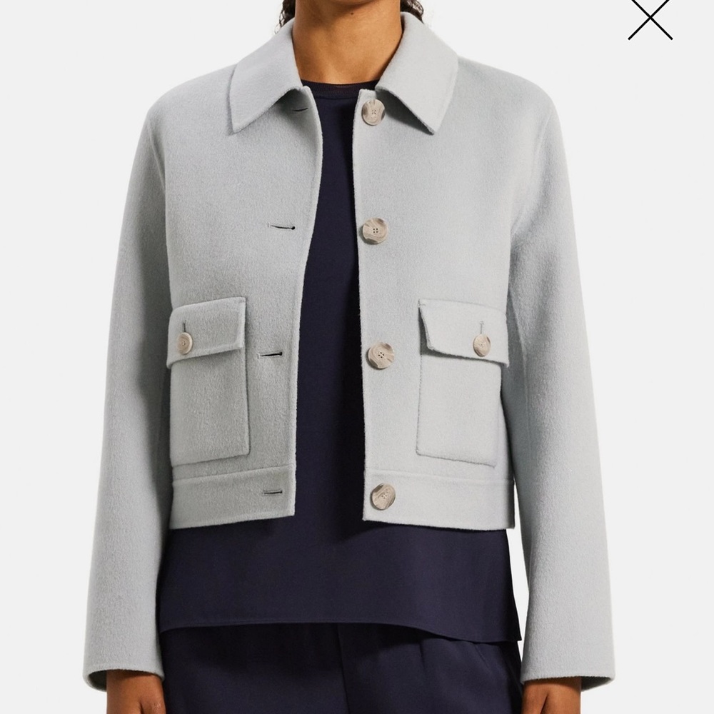 THEORY Double Pocket Jacket in Double-Face Wool-Cashmere
